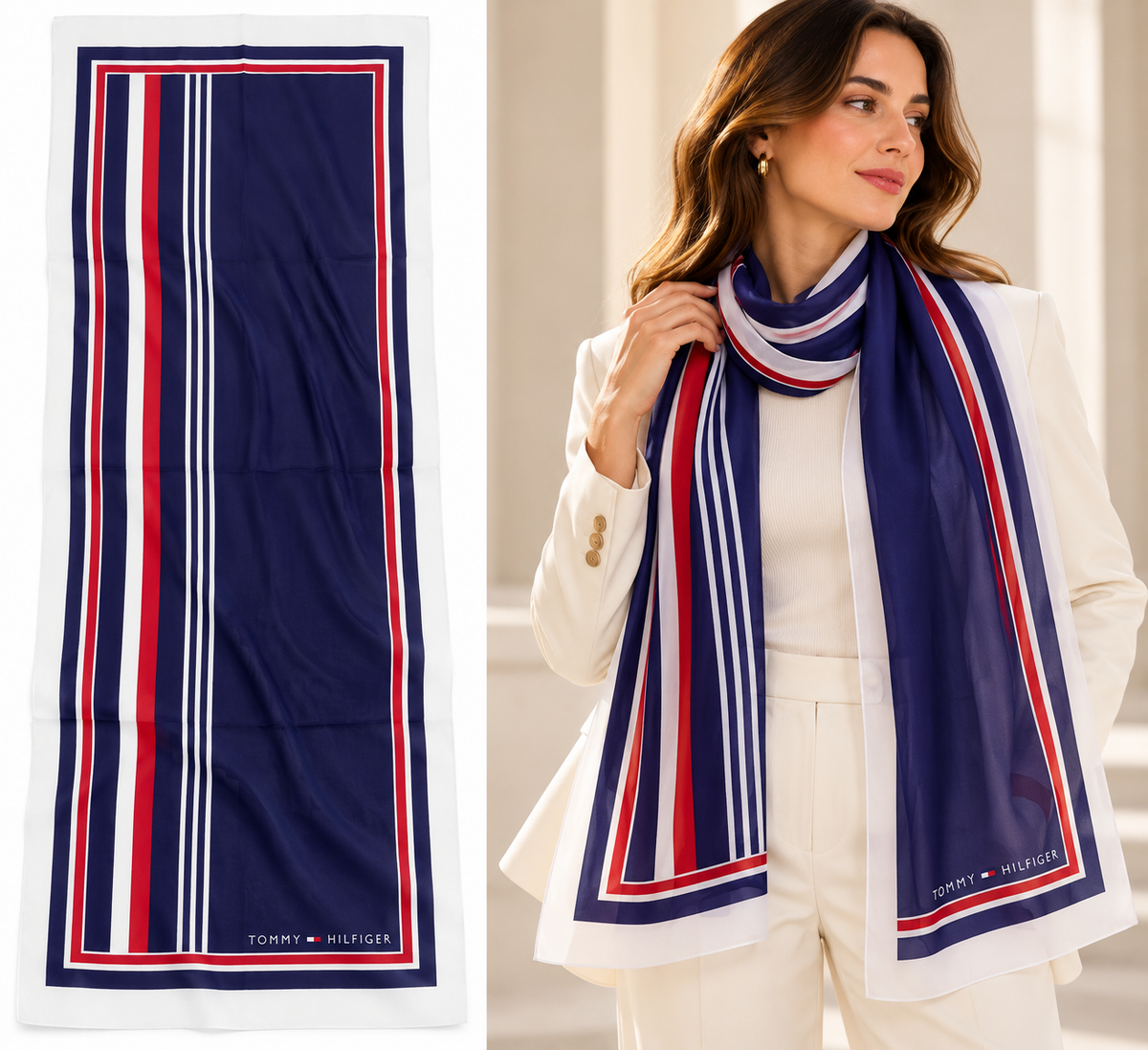 Tommy scarfs chiffon