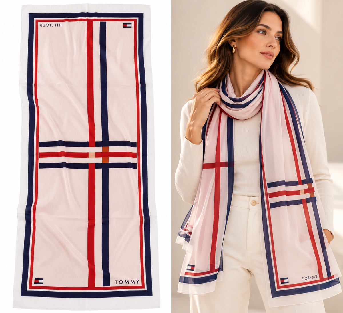 Tommy scarfs chiffon