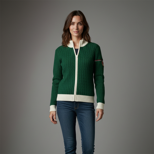 Polo Club Cable Knit Zip-Up