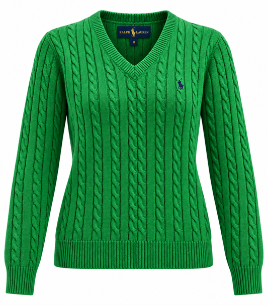 Polo Ralph Lauren women's Cable-Knit V-Neck