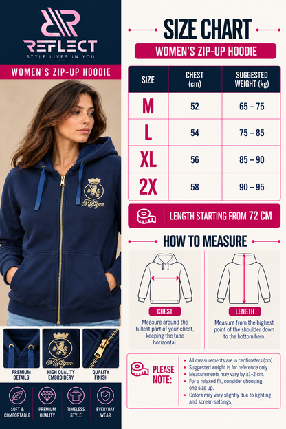 Tommy Hilfiger Women's Embroidered Zip-Up Hoodie