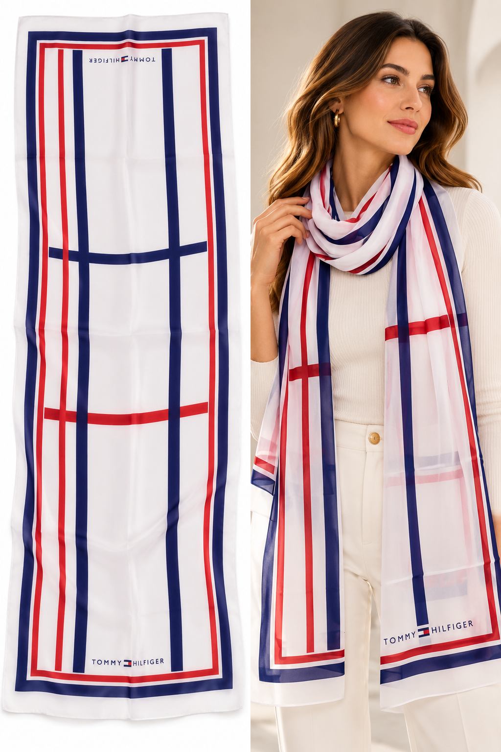 Tommy scarfs chiffon