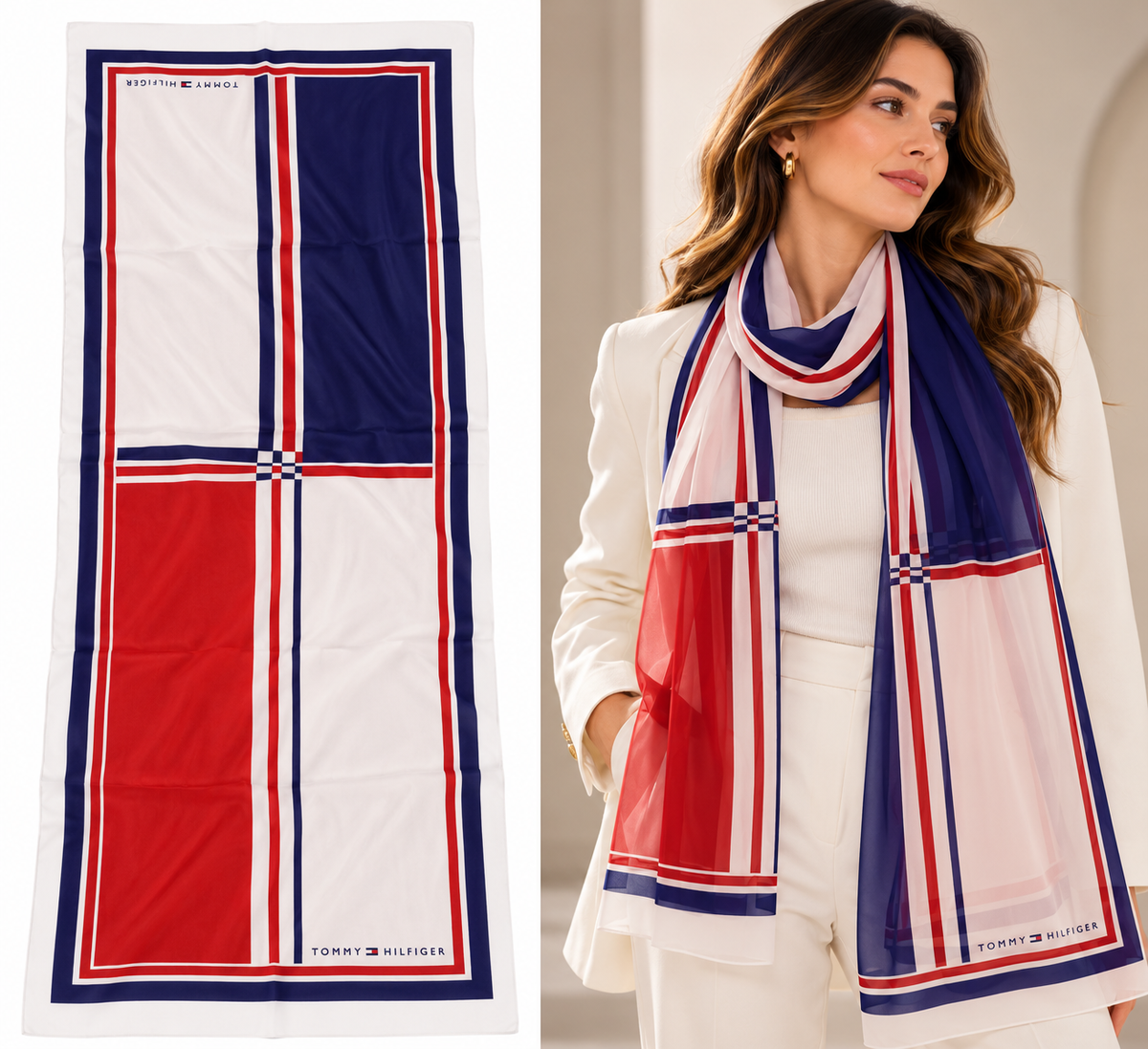 Tommy scarfs chiffon