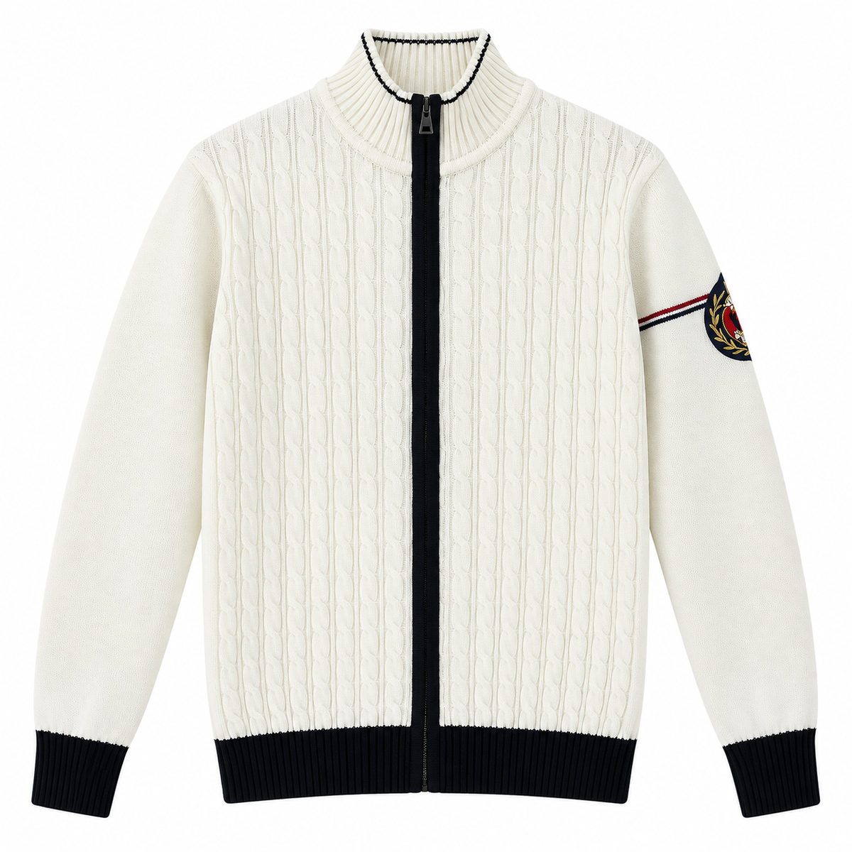 Polo Club Cable Knit Zip-Up