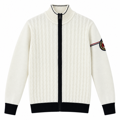 Polo Club Cable Knit Zip-Up