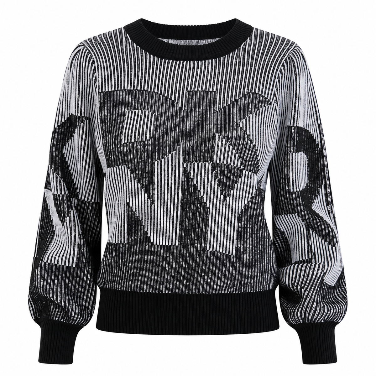 DKNY Black & White Knit