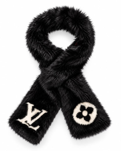 LV Women's Faux Fur Scarf
