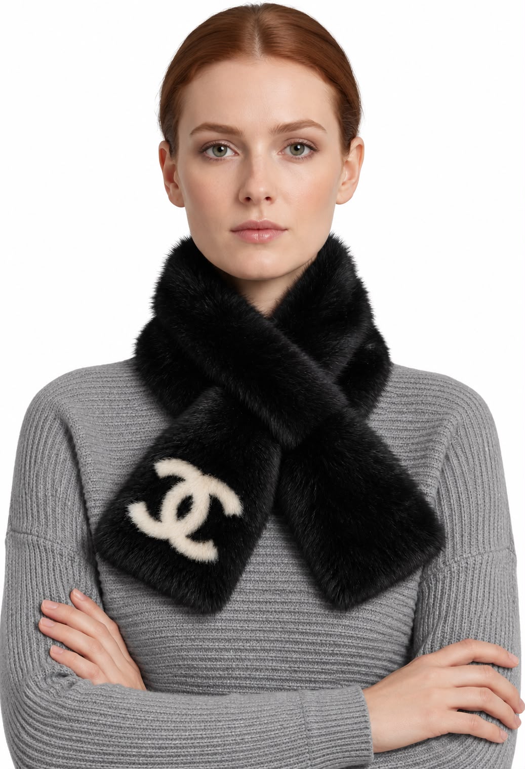 Channel Women's Faux Fur Scarf