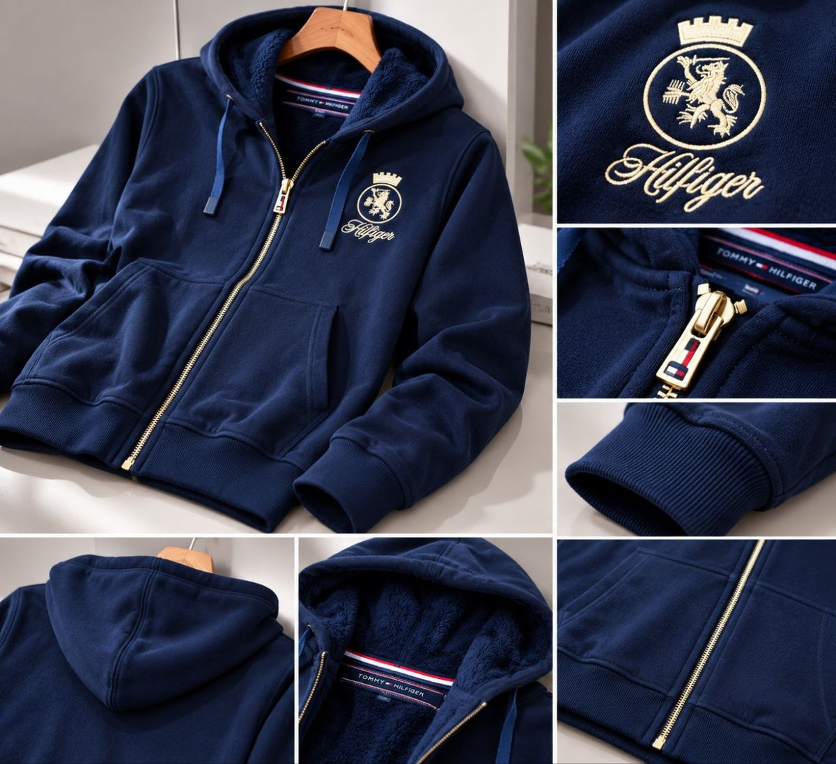 Tommy Hilfiger Women's Embroidered Zip-Up Hoodie