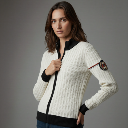 Polo Club Cable Knit Zip-Up