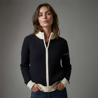 Polo Club Cable Knit Zip-Up