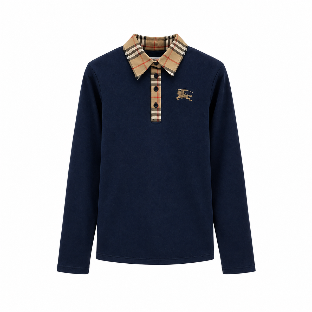 Women's Collar Long-Sleeve Polo