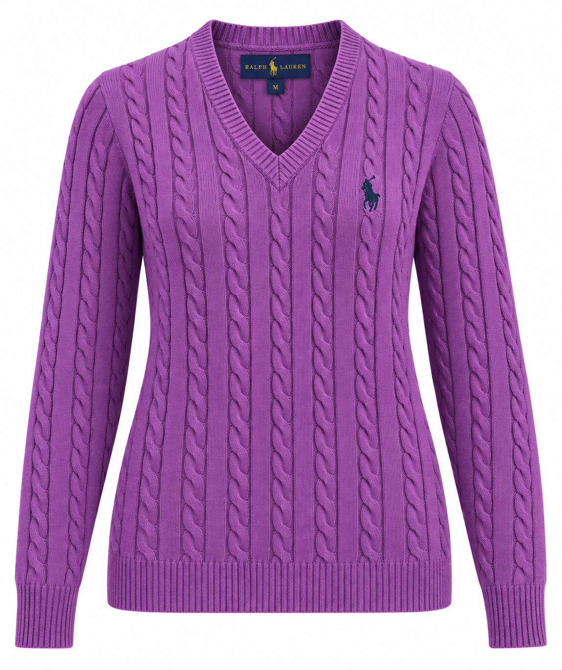 Polo Ralph Lauren women's Cable-Knit V-Neck
