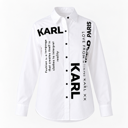 Women’s Printed Long-Sleeve Shirt