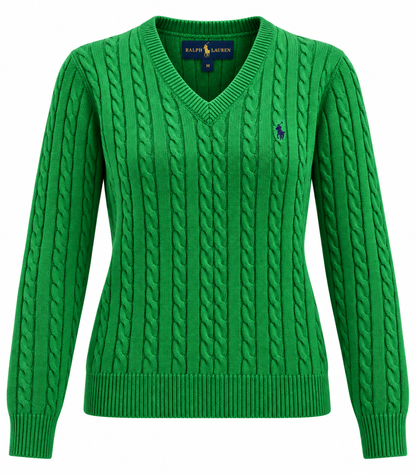Polo Ralph Lauren women's Cable-Knit V-Neck