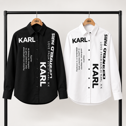 Women’s Printed Long-Sleeve Shirt