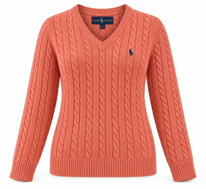 Polo Ralph Lauren women's Cable-Knit V-Neck