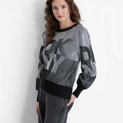 DKNY Black & White Knit