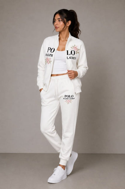 Floral Logo Tracksuit Set