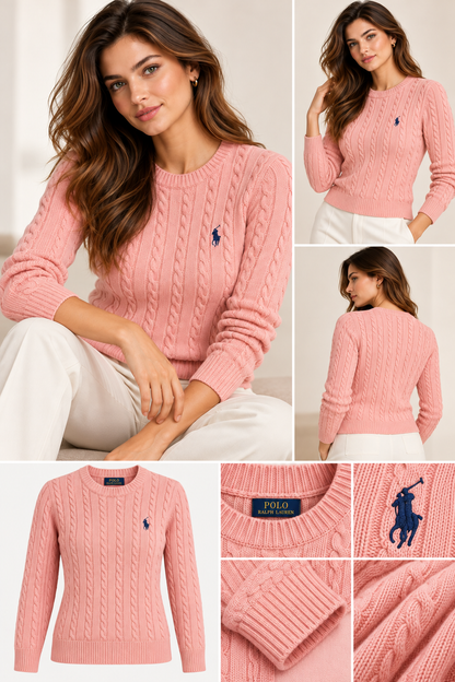 RL polo Cable Knit Sweater crewneck