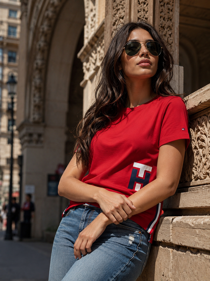 TH cotton Branded short sleeves T-shirt