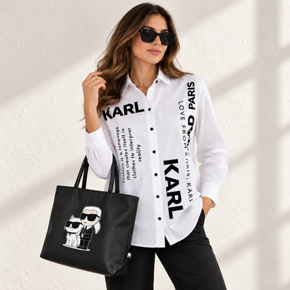 Women’s Printed Long-Sleeve Shirt