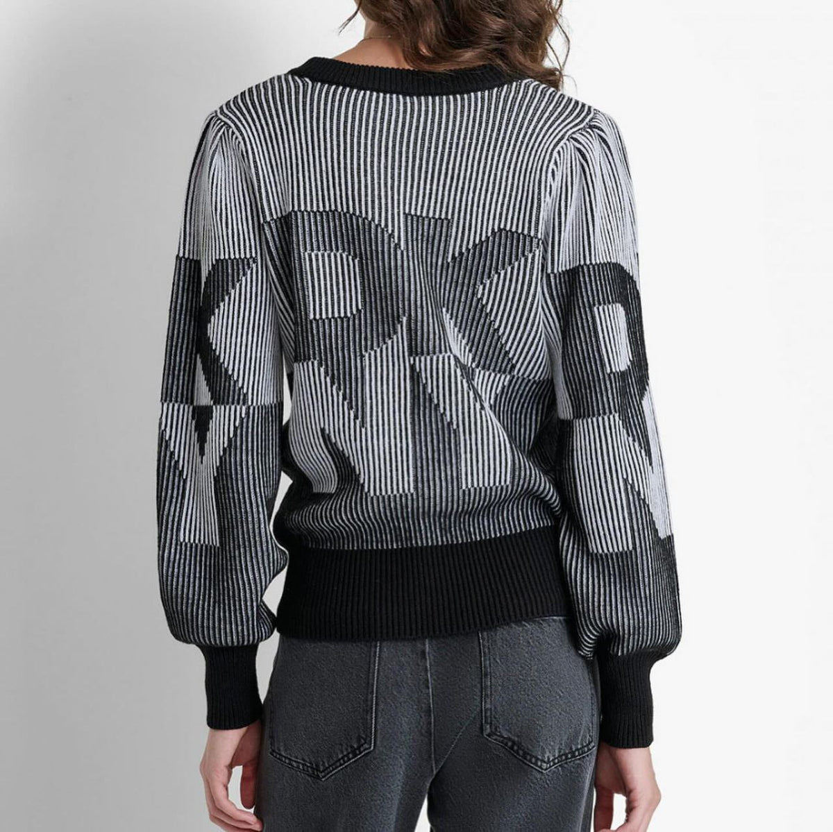 DKNY Black & White Knit