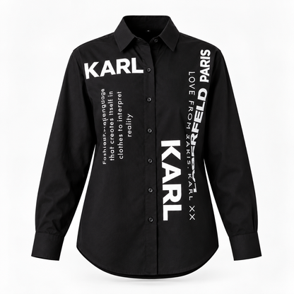 Women’s Printed Long-Sleeve Shirt