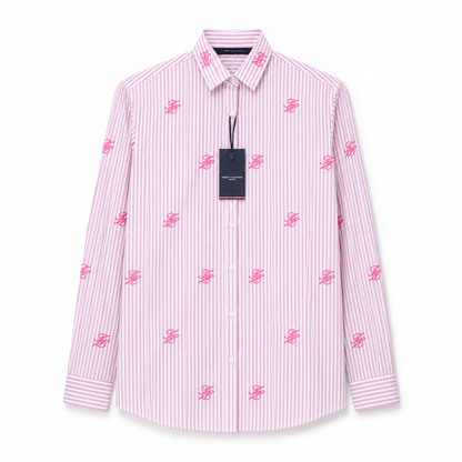 Women TH Embroidery cotton Blend Shirt