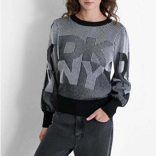 DKNY Black & White Knit