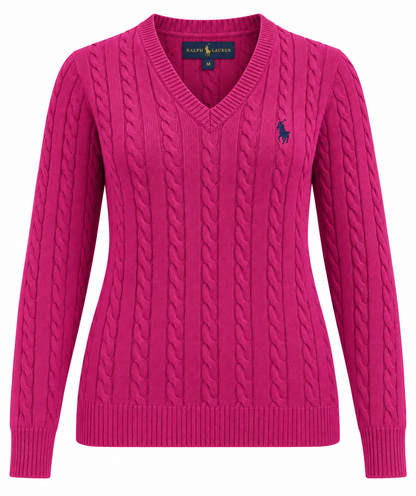 Polo Ralph Lauren women's Cable-Knit V-Neck